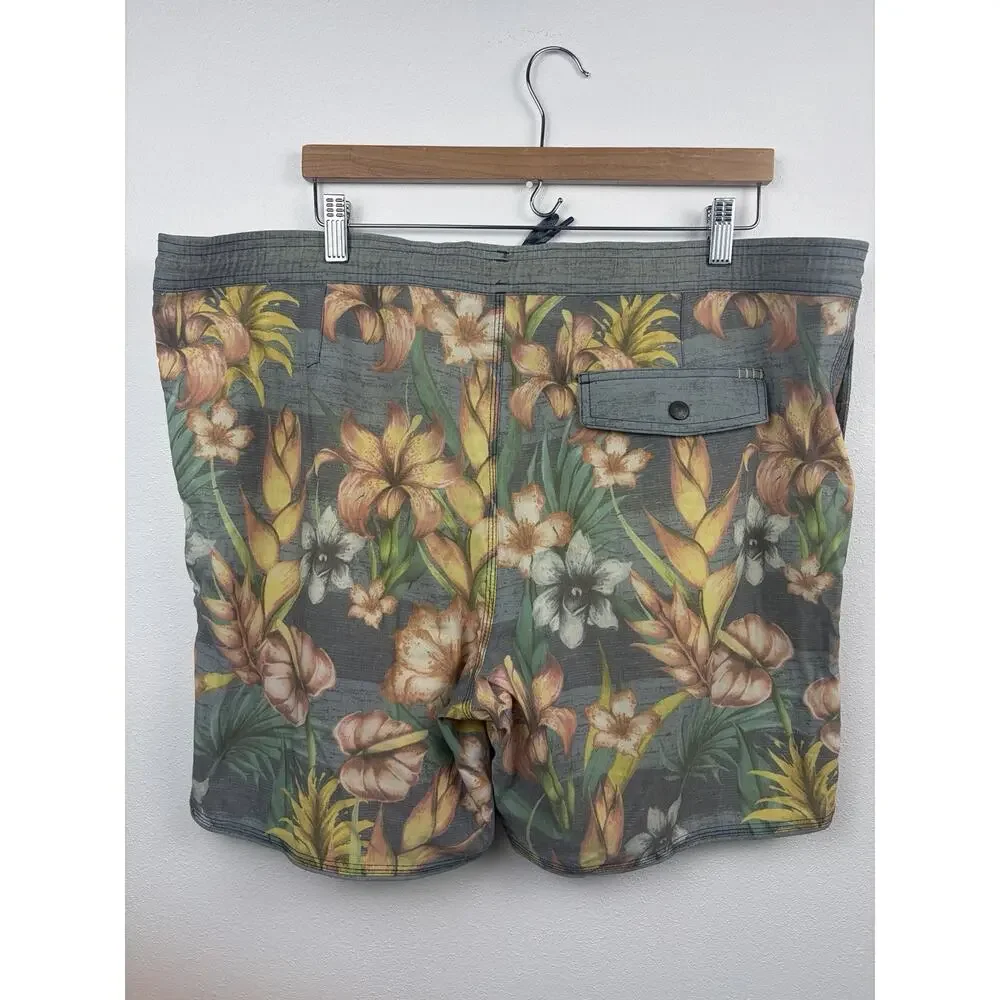 O’Neill Cruzers Board Shorts XL Tropical Floral Swim Trunks Surf Beach Men